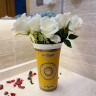 Ваза Versace 26см желтая с узорами (17650)