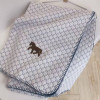 Плед Hermes детский из хлопка-трикотажа (13853) серый