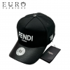 Бейсболка Fendi черная с лого (14453)