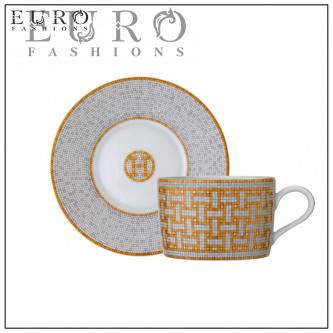 Чайная пара (чашка с блюдцем) Hermes Mosaique au 24 150 мл (8753)