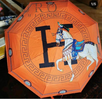 Зонт оранжевый Hermes (11854)