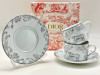 Набор чайных пар Christian Dior Toile de Jouy (13454) серые