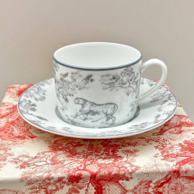 Набор чайных пар Christian Dior Toile de Jouy (13454) серые