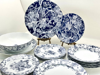 Столовый сервиз Christian Dior Toile de Jouy 6 персон / 32 предмета (14155) синий 