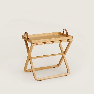 Поднос складной Hermes Tray Tot 55*50*40 см (18555) светло-коричневый