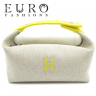 Женская косметичка Hermes, желтая (14564)