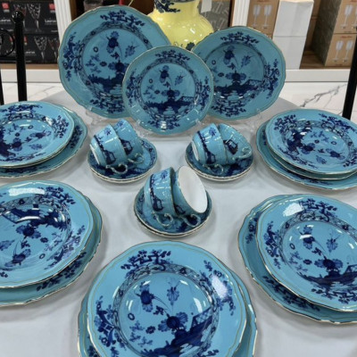 Столовый и чайный сервиз Ginori 1735 Oriento Italiano на 6 персон 30 предметов (17166) голубой