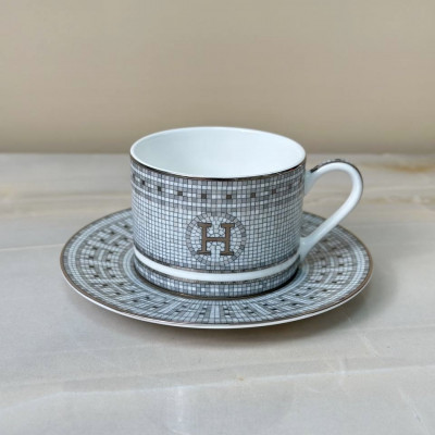Чайный сервиз Hermes Mosaique platinum на 6 персон (15473)