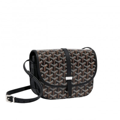 Сумка женская Goyard Belvedere 22*16*7 см черная (15574)