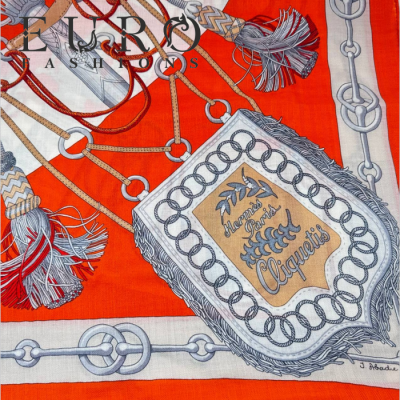 Платок Hermes кашемир+шелк 100х100 см (14875)