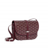 Сумка женская Goyard Belvedere 22*16*7 см бургунди (15575)