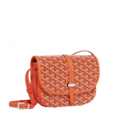 Сумка женская Goyard Belvedere 22*16*7 см оранжевая (15576)