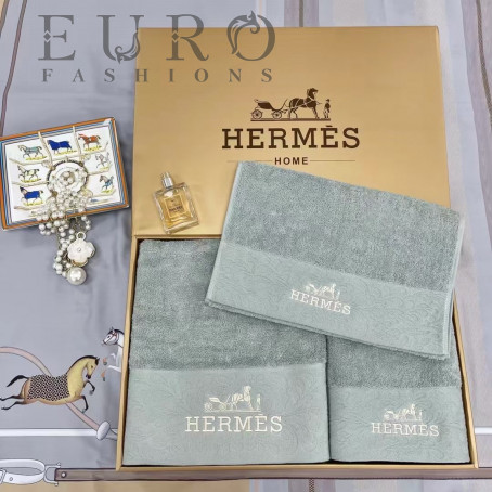 Набор полотенец Hermes (12078) Набор полотенец из коллекции знаменитого французского дома моды Hermes