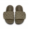 Мюли женские Louis Vuitton хаки (14379)