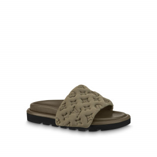 Мюли женские Louis Vuitton хаки (14379)