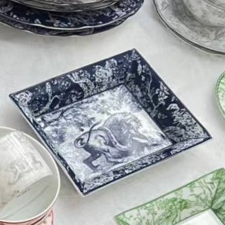 Монетница Dior Toile de Jouy 21х17см (13680) синяя