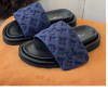 Мюли женские Louis Vuitton синие (14380)