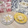 Набор тарелок Christian Dior 4шт (17483) желтые