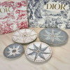 Набор тарелок Christian Dior 4шт (17484) серые