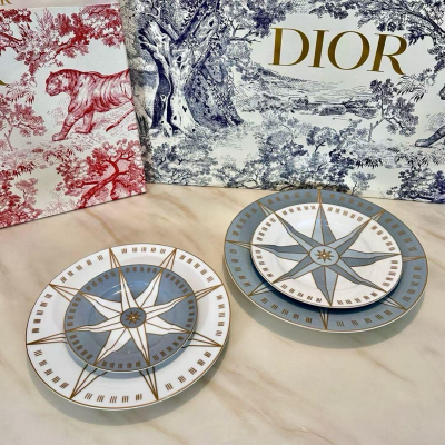 Набор тарелок Christian Dior 4шт (17484) серые
