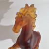 Скульптура Daum Horse янтарная 50 см (15685)