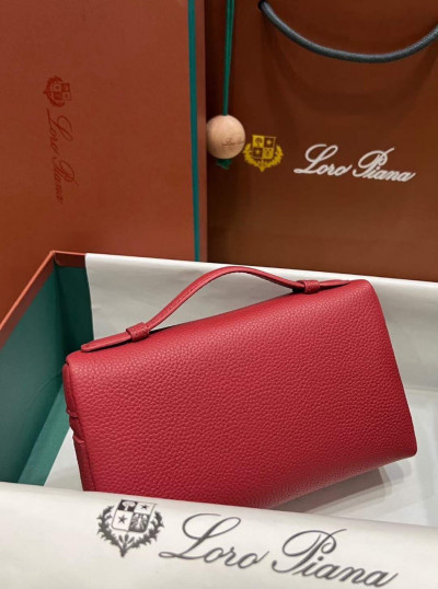 Сумка женская Loro Piana 19 cм красный (14288)