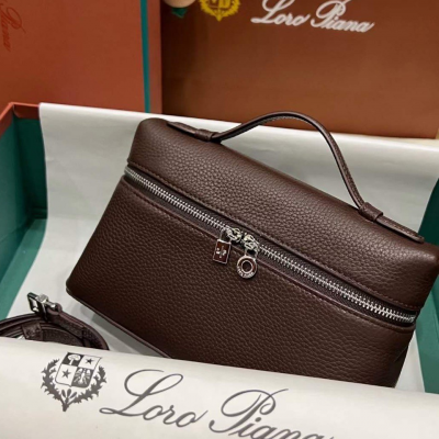 Сумка женская Loro Piana 19 см, бордовый (14289)