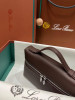 Сумка женская Loro Piana 19 см, бордовый (14289)