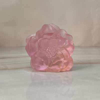 Статуэтка Daum Camellia Rose 8см розовая (15090)