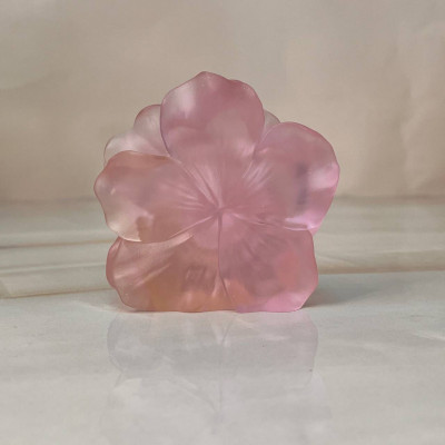 Статуэтка Daum Camellia Rose 8см розовая (15090)