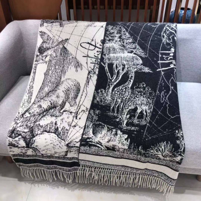Палантин Dior Toile de Jouy Sauvage кашемир 140х140 см (13392)