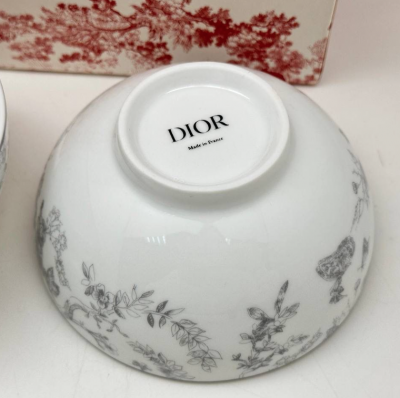 Салатник малый Dior Toile de Jouy 0,5л (13694) серый